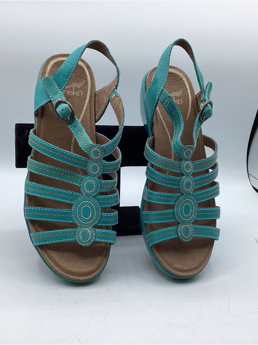 NWOT Dansko Drea Fisherman low wedge sandals Size 38 (7.5-8)